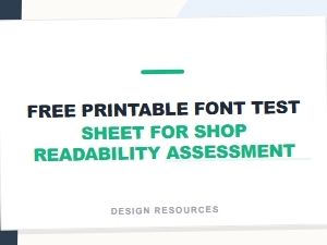 Free Printable Font Test Sheet for Shop Readability Assessment